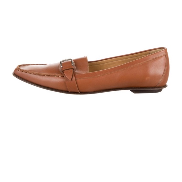 Hermes leather pointed Toe Loafers - Picture 2 of 5